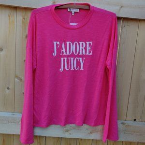 NEW Juicy Couture, sz Large, A'dore, Shirt long sleeve